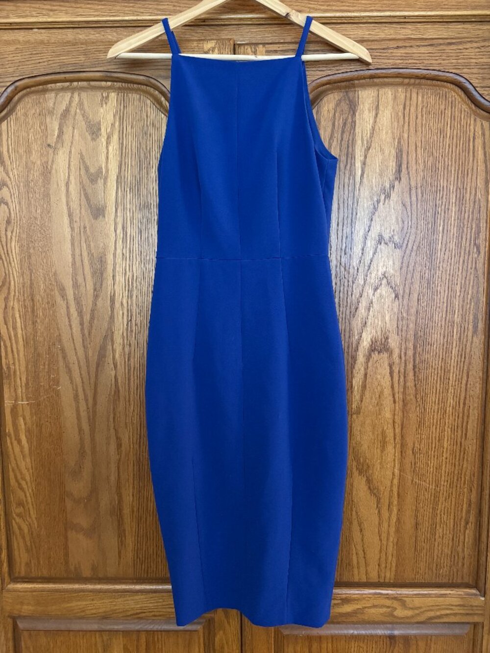 H&M Royal Blue Midi Sheath Dress